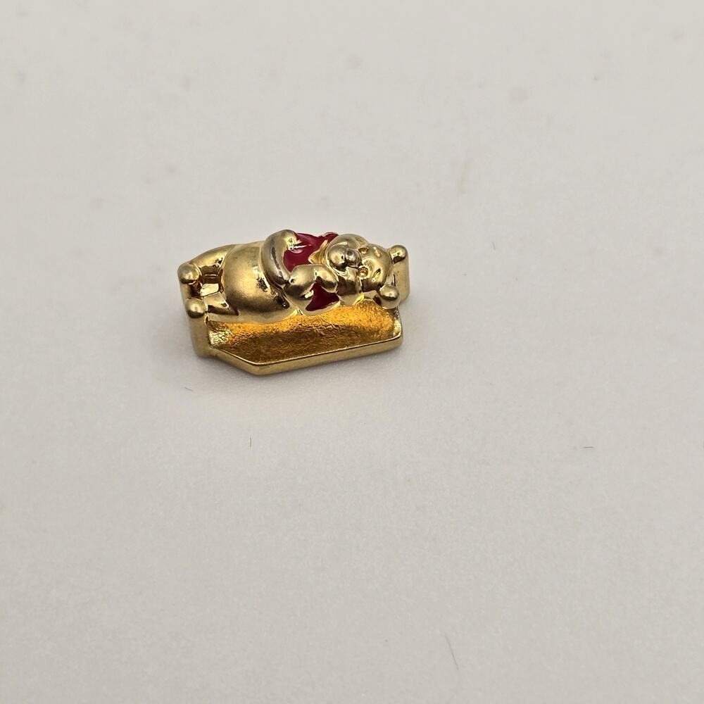 Keep Collective Disney Winnie The Pooh Gold Tone Charm Slider for Bracelet - Picture 3 of 8